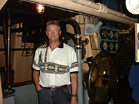 Jody Fugate touring the Jeremiah O'Brien 'Libery Ship'